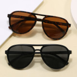 Retro Classic Square Pilot Flat Top UV400 Outdoor Vacation Sunglasses