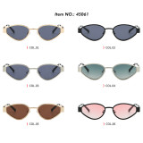 Retro Women Oval Cat Eye Travel Photo Decorative Sunglasses