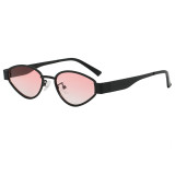 Retro Women Oval Cat Eye Travel Photo Decorative Sunglasses