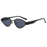 Retro Women Oval Cat Eye Travel Photo Decorative Sunglasses
