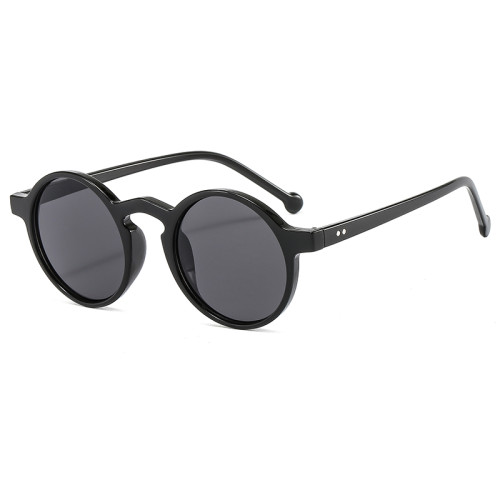 Retro Round Simple UV400 Decorative Sunglasses