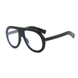 Retro Classic Oversized Pilot Flat Top UV400 Outdoor Vacation Sunglasses