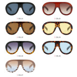 Retro Classic Oversized Pilot Flat Top UV400 Outdoor Vacation Sunglasses