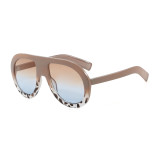 Retro Classic Oversized Pilot Flat Top UV400 Outdoor Vacation Sunglasses