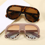 Retro Classic Oversized Pilot Flat Top UV400 Outdoor Vacation Sunglasses
