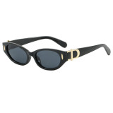 Retro Small Rectangle Simple UV400 Outdoor Vacation Sunglasses
