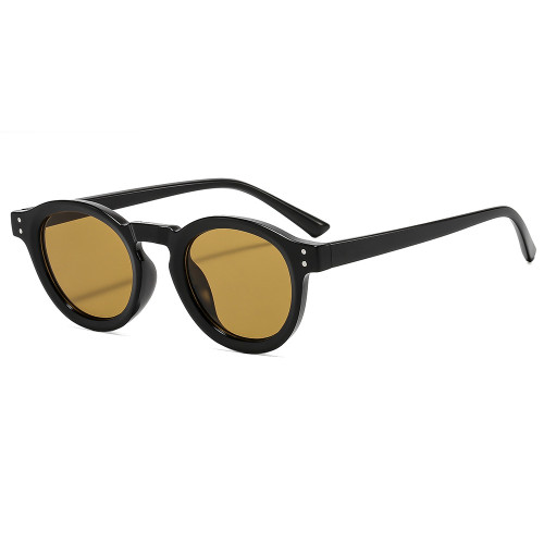 Retro Round Simple UV400 Decorative Sunglasses