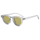 Retro Round Simple UV400 Decorative Sunglasses