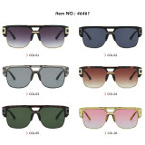 Retro Classic Square Pilot Flat Top UV400 Outdoor Vacation Sunglasses