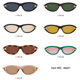 Retro Small Oval Steampunk Style Sunglasses