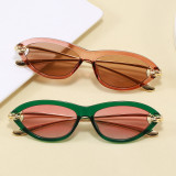 Retro Small Oval Steampunk Style Sunglasses