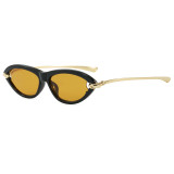 Retro Small Oval Steampunk Style Sunglasses