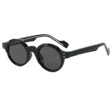 Retro Round Simple UV400 Outdoor Vacation Sunglasses