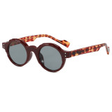 Retro Round Simple UV400 Outdoor Vacation Sunglasses
