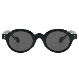 Retro Round Simple UV400 Outdoor Vacation Sunglasses