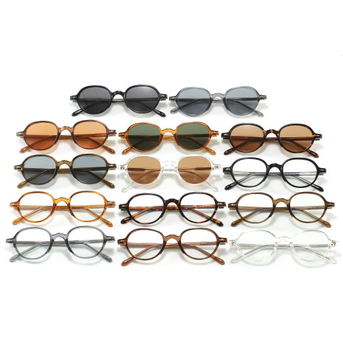 Retro Round Simple UV400 Decorative Sunglasses
