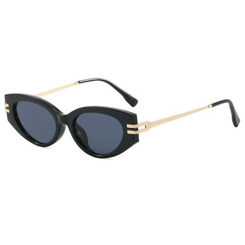 Retro Steampunk Style Small Oval Sunglasses