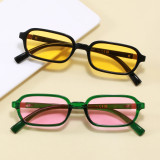 Retro Narrow Frame Rectangle Outdoor Vacation Photo Decorative Sunglasses