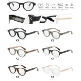 Vintage Round TR90 Glasses with Adjustable Wire Core Temples | Unisex Retro Anti-Blue Light Eyewear for Men & Women