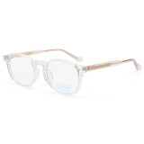 Crystal Clear transparent frame glasses anti-blue light