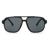Retro Classic Square Pilot Flat Top UV400 Outdoor Vacation Polarized Sunglasses