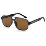 Retro Classic Square Pilot Flat Top UV400 Outdoor Vacation Polarized Sunglasses