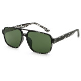 Retro Classic Square Pilot Flat Top UV400 Outdoor Vacation Polarized Sunglasses