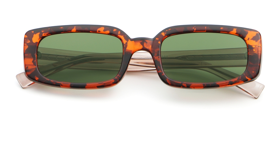 Rectangle Sunglasses Cream