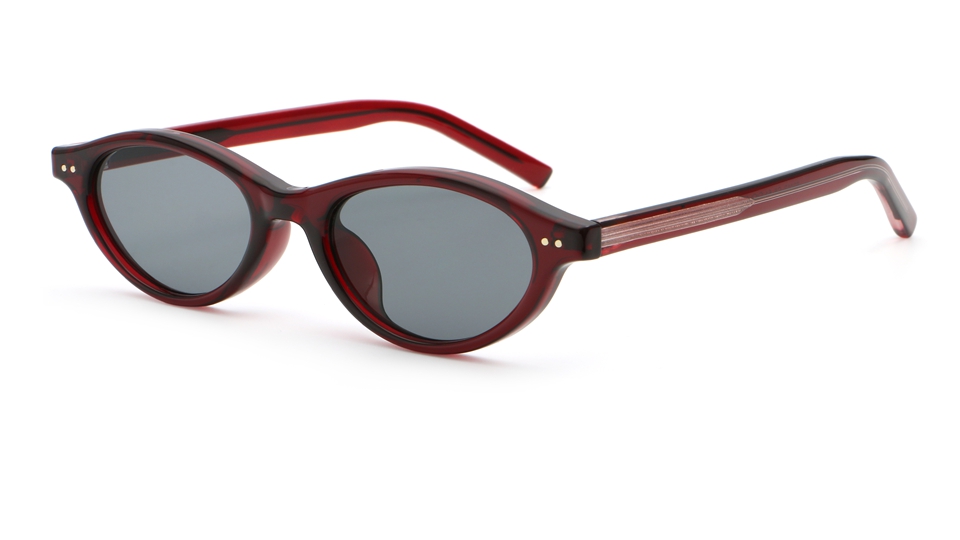 Fashion oval sunglasses detail shot