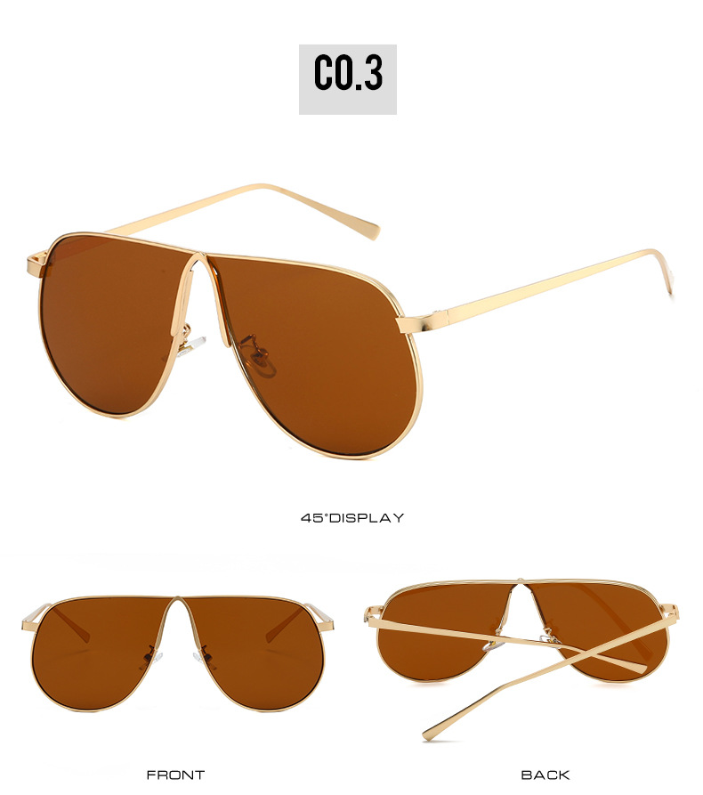 Retro Metal Pilot Style Sunglasses - Color Option Gold