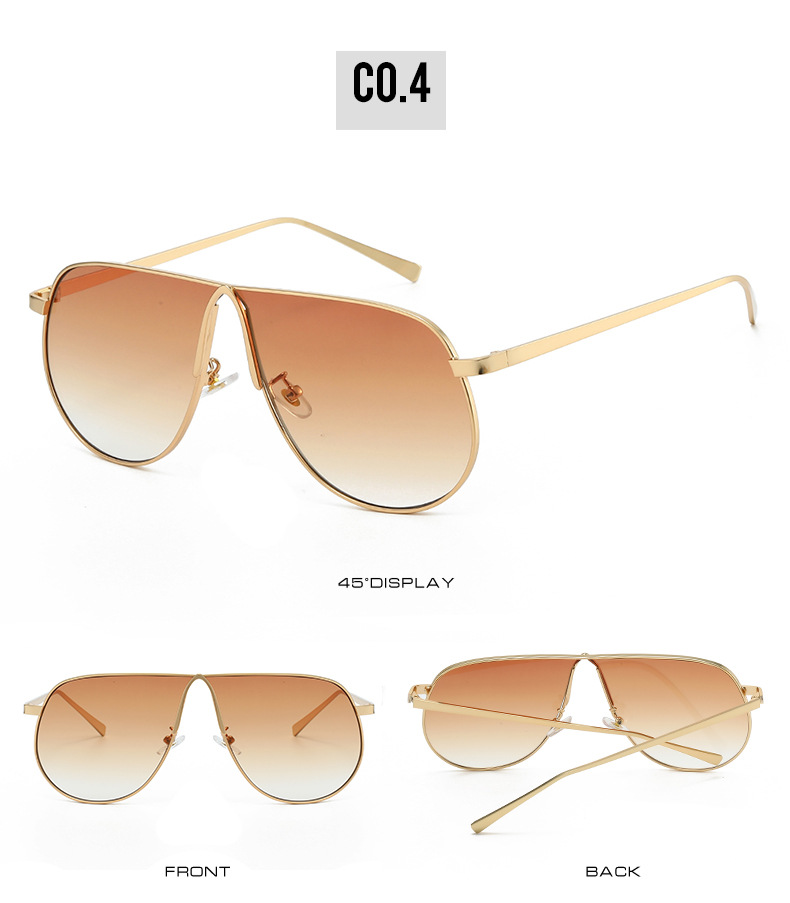 Retro Metal Pilot Style Sunglasses - Color Option Silver