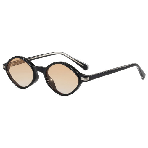 Classic Minimalist Narrow Oval Sunglasses for Men & Women