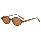 Vintage Small Narrow Oval Frame Classic 90s Style UV400 Shades Sunglasses