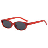 Vintage Small Rectangular Narrow Frame Polarized Sunglasses for Women Men