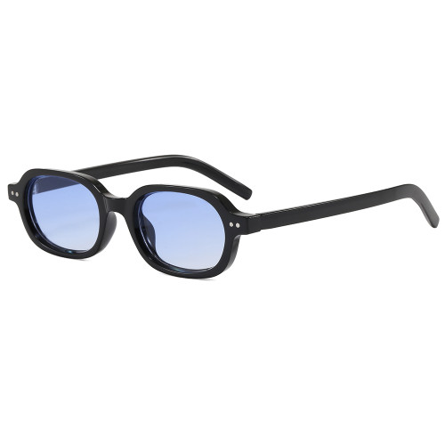 Retro Narrow Oval Tinted Lens UV400 Protection Sunglasses for Men & Women