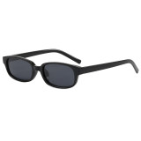 Vintage Small Rectangular Narrow Frame Polarized Sunglasses for Women Men