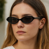 Retro Cat Eye Narrow Frame UV400 Protection Shades Sunglasses for Women
