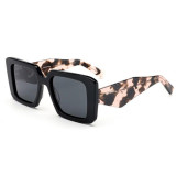 Retro Oversized Square Chic Polarized Acetate Sunglasses for Women and Men