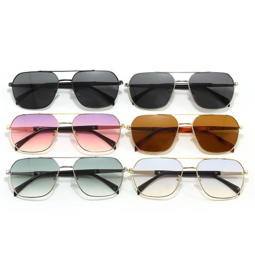 Vintage Double Bridge Pilot Sunglasses for Men Women