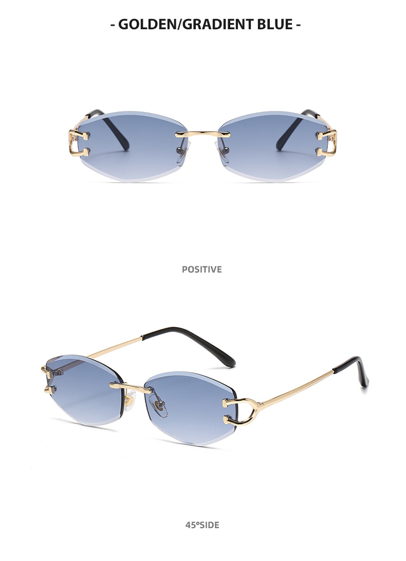 Retro Rimless Sunglasses 11
