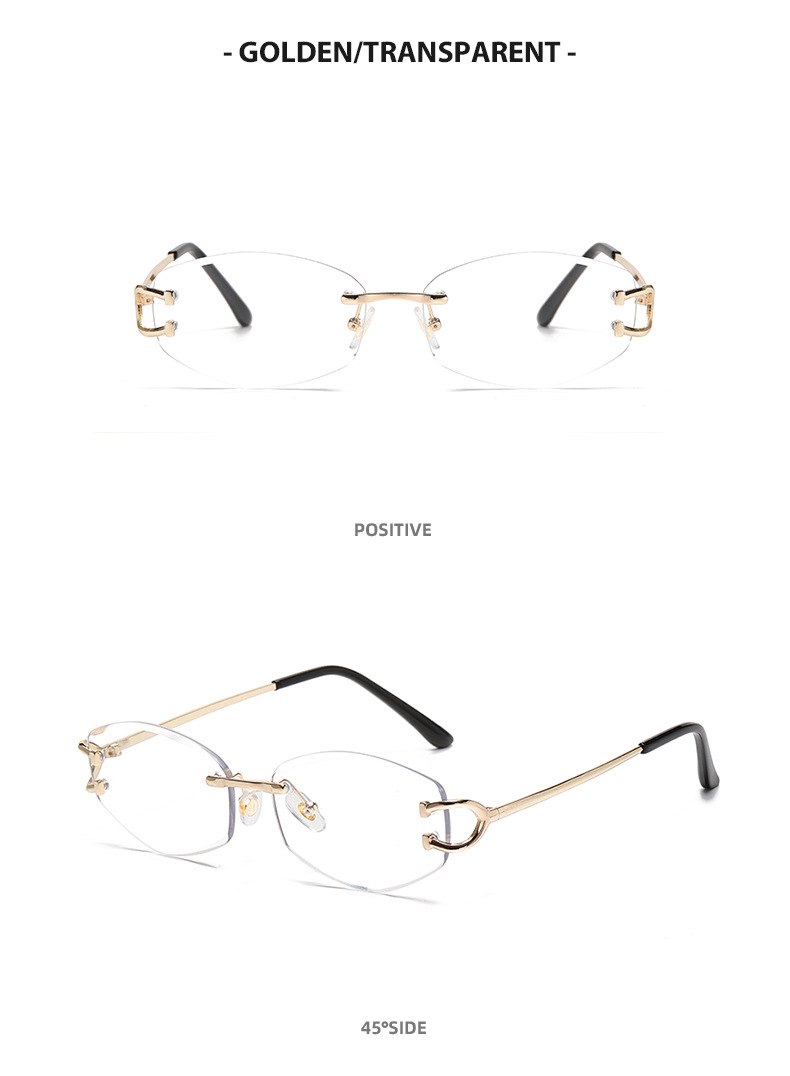Retro Rimless Sunglasses 12