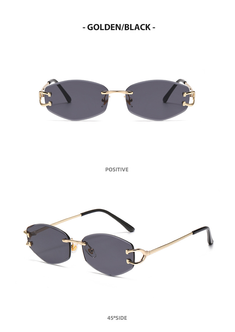 Retro Rimless Sunglasses 8