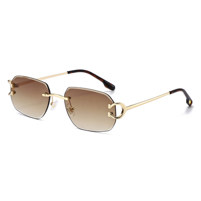 Luxury Rimless Square Sunglasses for Women & Men