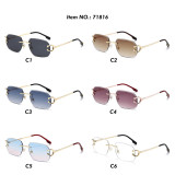 rimless square sunglasses 71816 color chart