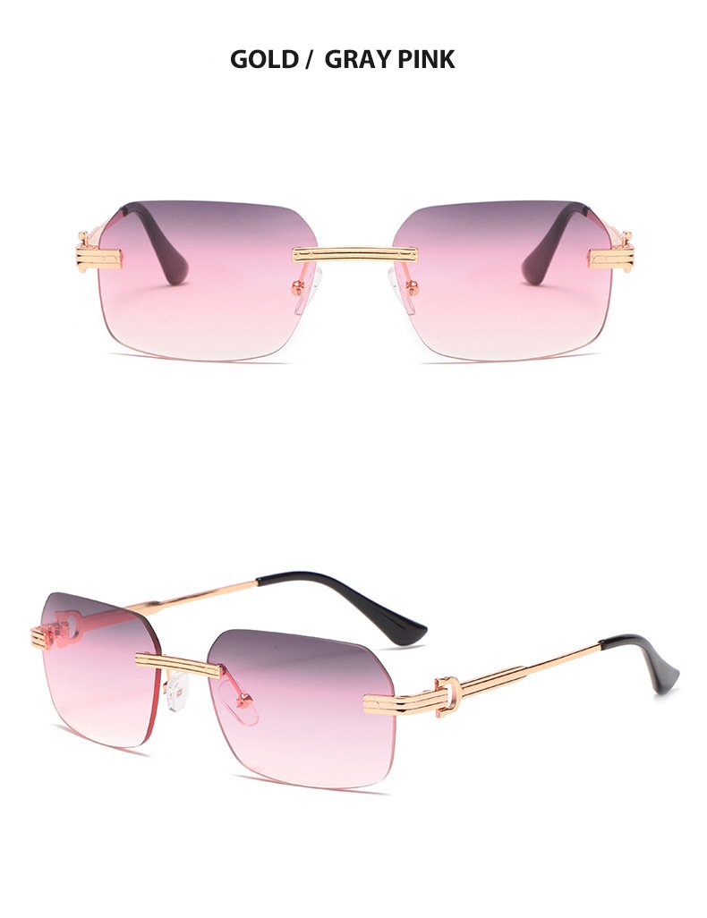 Rimless Sunglasses Model