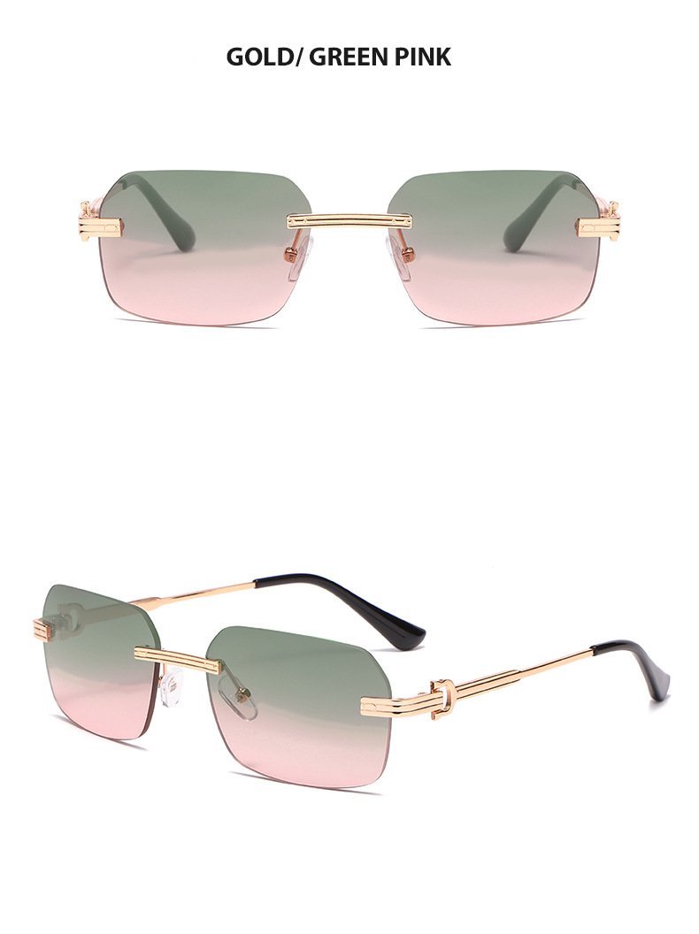 Rimless Sunglasses Side View