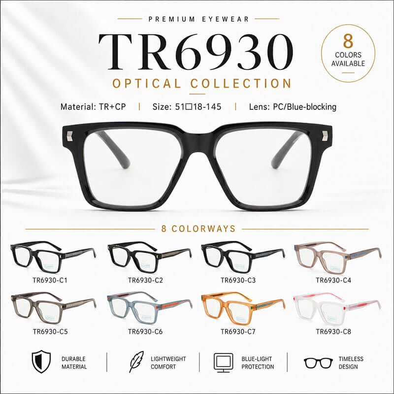 Baking Finish Optical VIP catalog cover with 8 optical frame styles