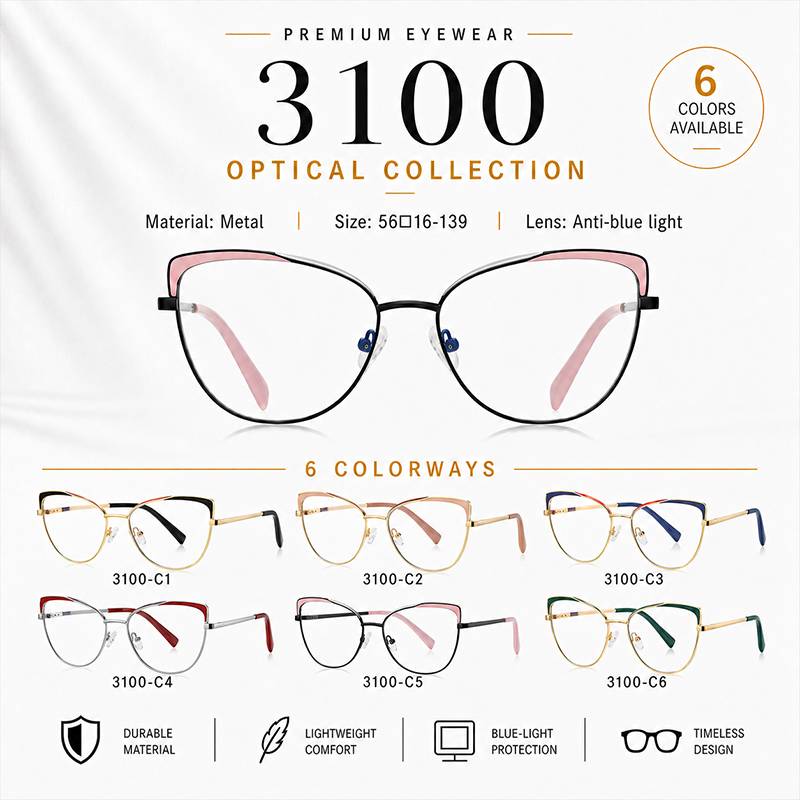 Anti-blue metal eyewear catalog 3100 plus cover
