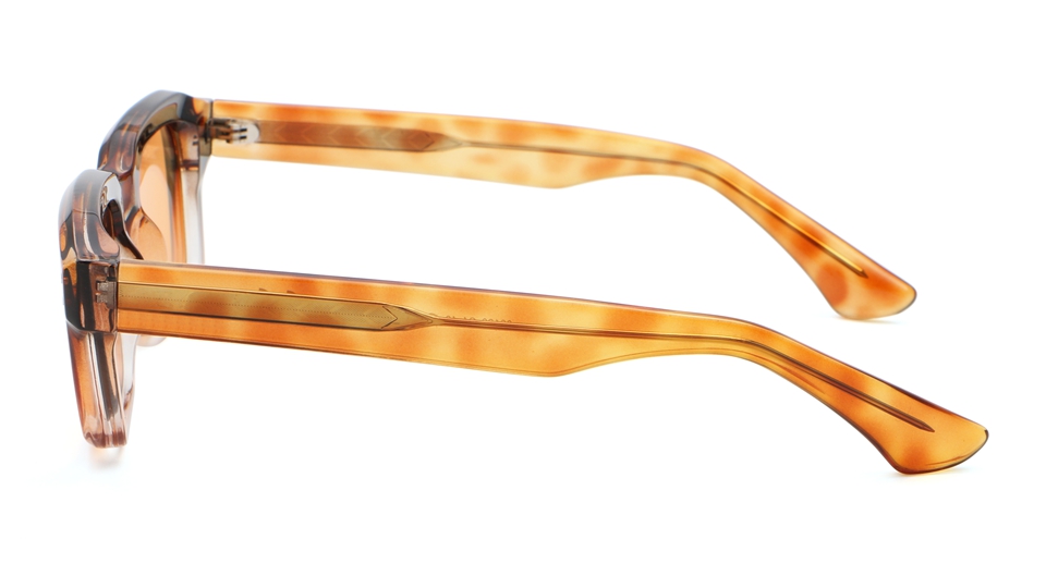 Retro Rectangle Sunglasses Yellow Frame - Front View