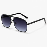 Luxury Retro Pilot Sunglasses with Double Bridge - Oversized Metal Frame Designer Sun Shades for Men & Women